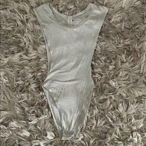 Zipper Back Bodysuit